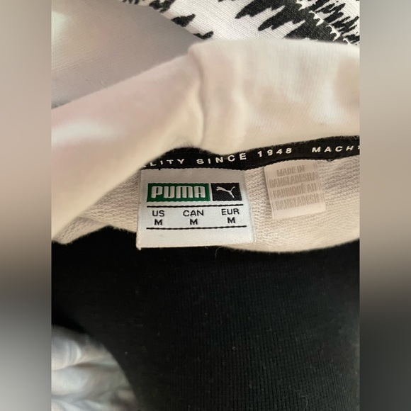 Puma Zebra Print Cropped Hoodie - Picture 3 of 3